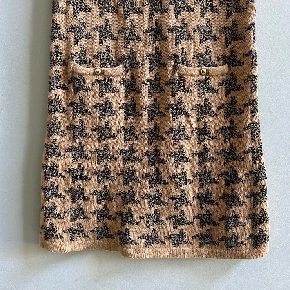 Janie & Jack Houndstooth Sweater Dress, Size 6